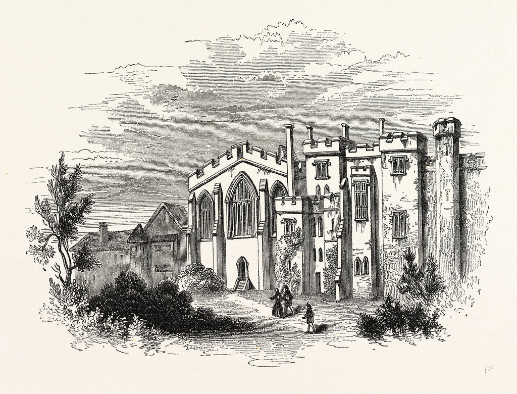 Detail of St. John's Hospital Hollar, London by Anonymous