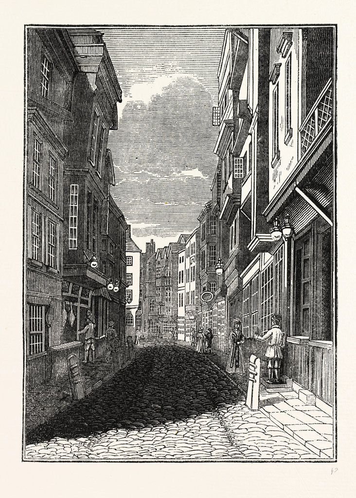 Detail of Butcher Row, Temple Bar, London by Anonymous