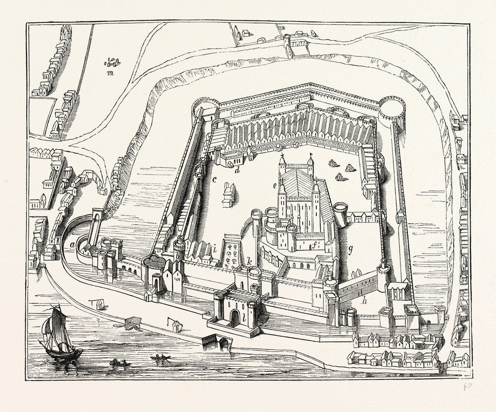Detail of Tower London, London by Anonymous