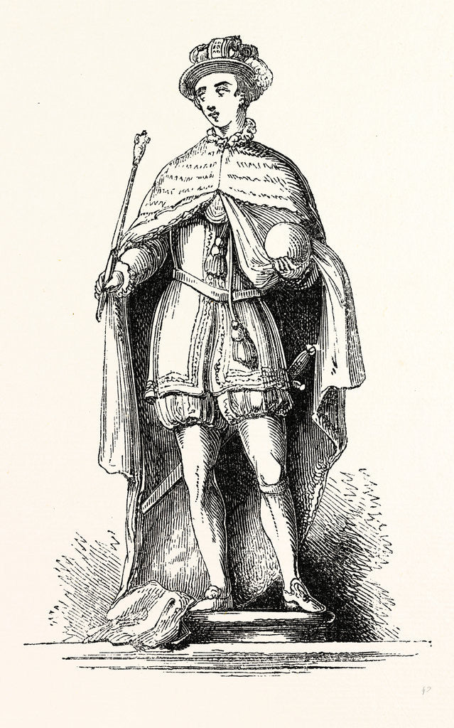 Detail of Statue Edward VI., London by Anonymous