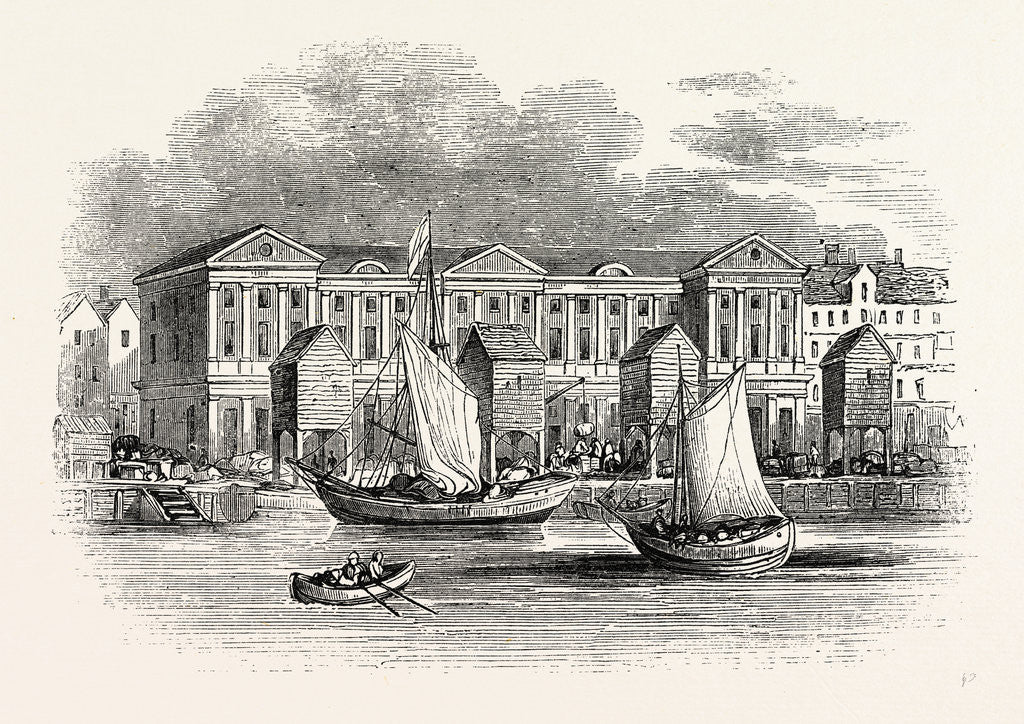 Detail of Old Custom House. Destroyed by fire 1814, London by Anonymous