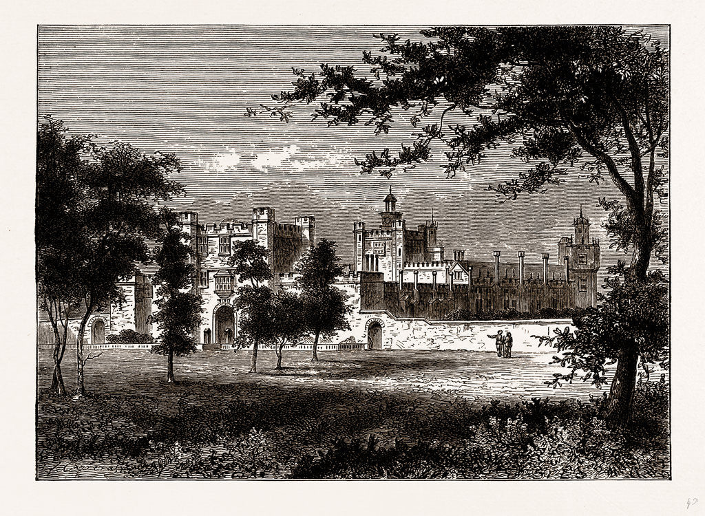 Detail of Old Theobalds Palace by Anonymous