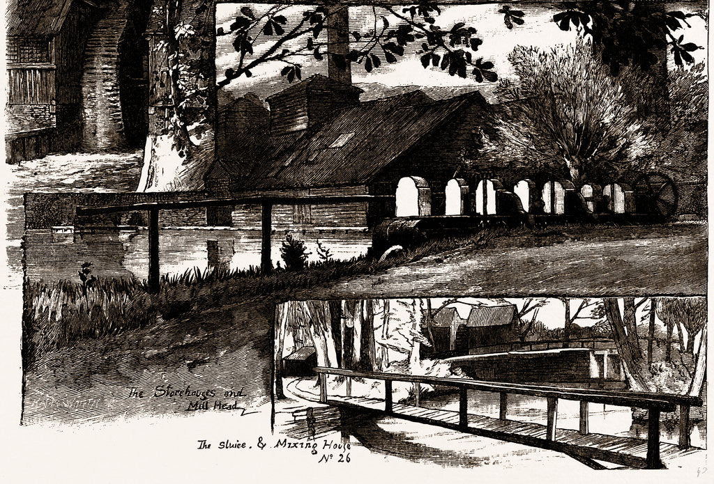 Detail of The Powder-mills, Hounslow by Anonymous