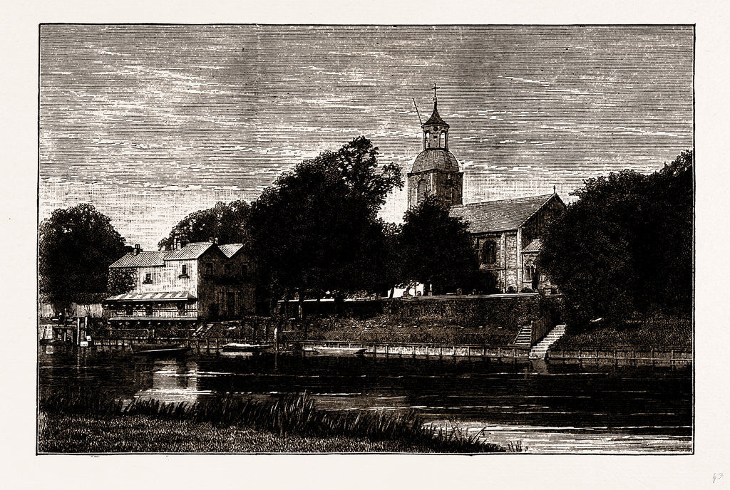 Detail of Sunbury Church by Anonymous