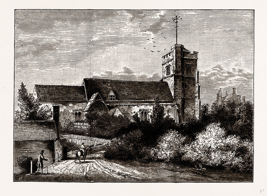 Detail of Pinner Church by Anonymous