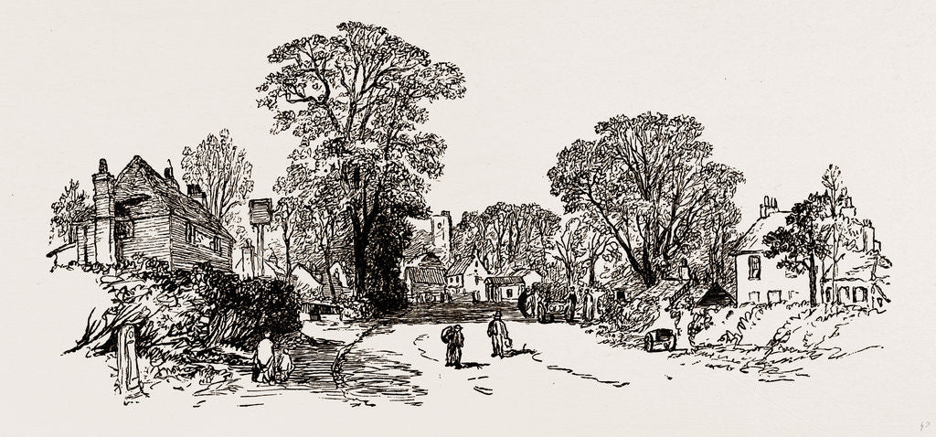Detail of Village of Edgware by Anonymous