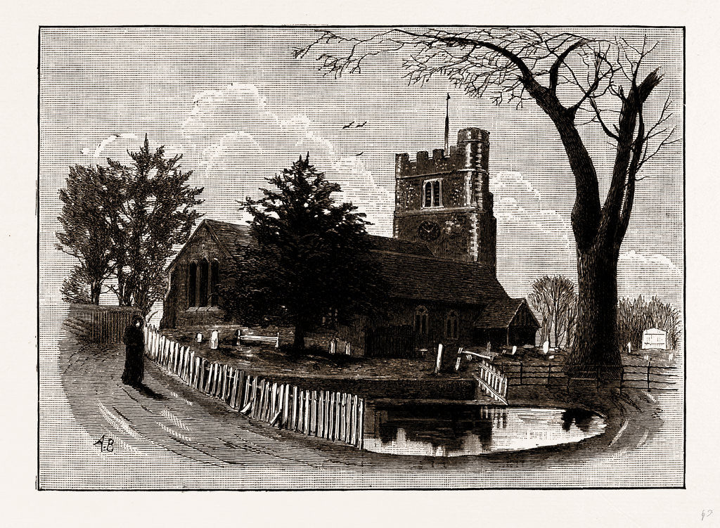 Detail of Bushey Church by Anonymous