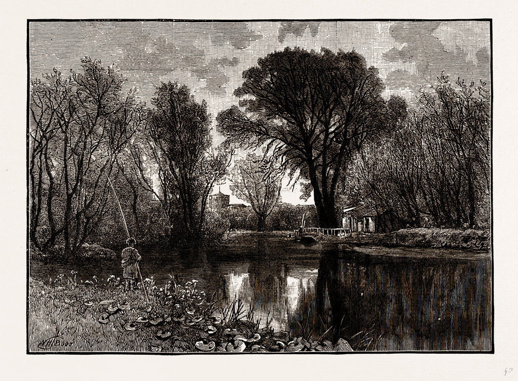 Detail of On The Lea by Anonymous