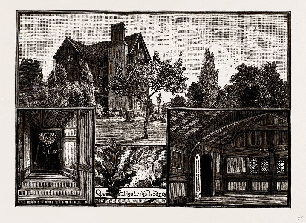 Detail of Queen Elizabeth's Lodge by Anonymous