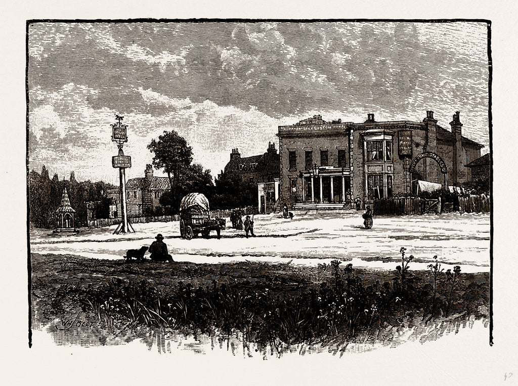 Detail of The Horse and Well, Woodford Wells by Anonymous