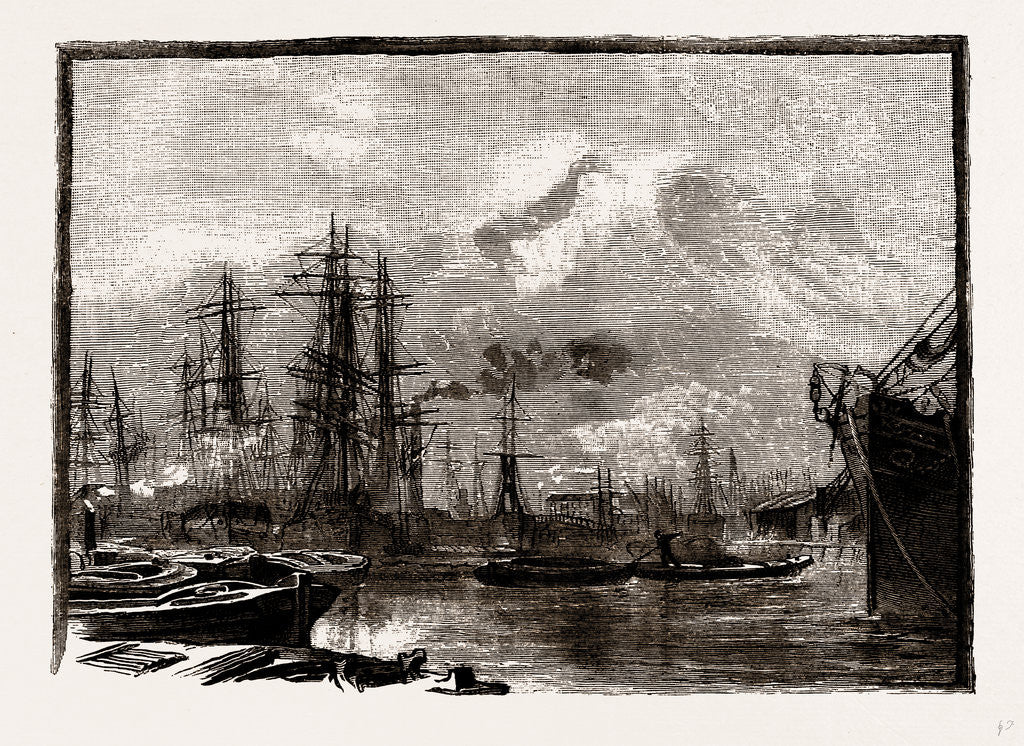Detail of Millwall Docks by Anonymous