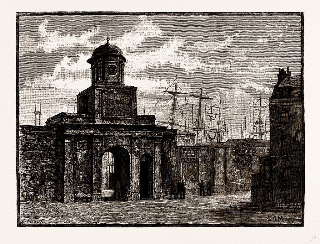 Detail of Entrance To The East India Docks, Blackwell, London by Anonymous