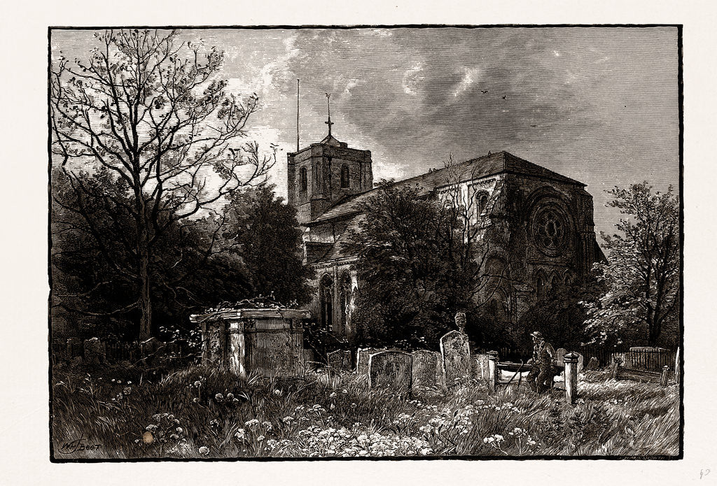 Detail of Waltham Abbey by Anonymous