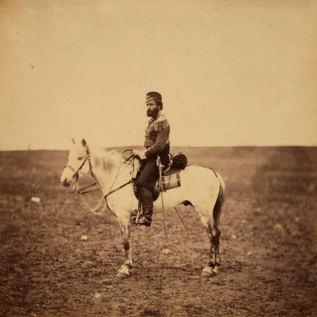 Detail of Captain Godley, 28th Regiment, Crimean War by Roger Fenton