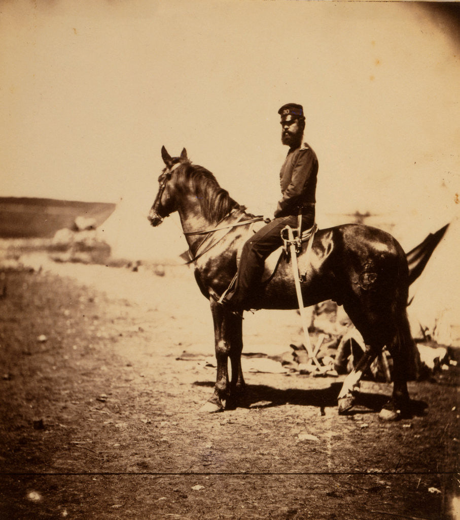 Detail of Captain Walker, 30th Regiment, Crimean War by Roger Fenton