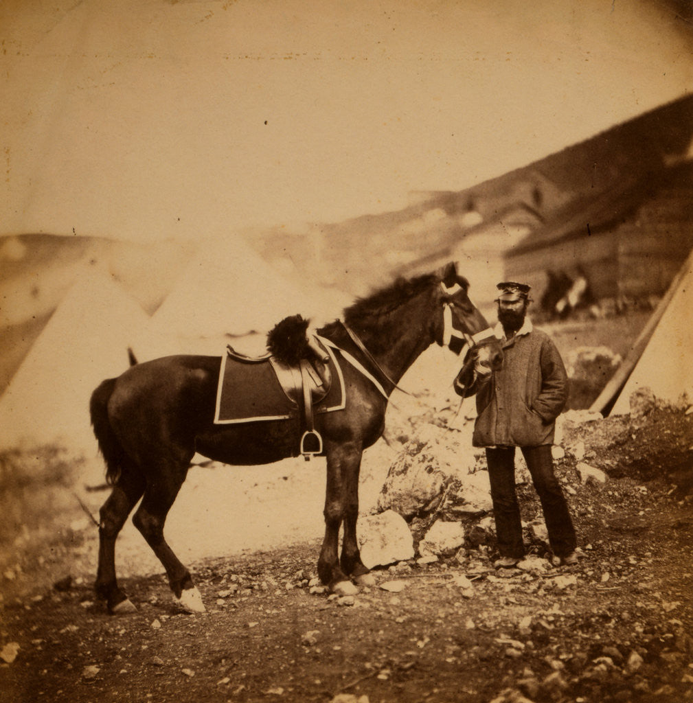 Detail of Captain Drysdale, 42nd Regiment, Crimean War by Roger Fenton
