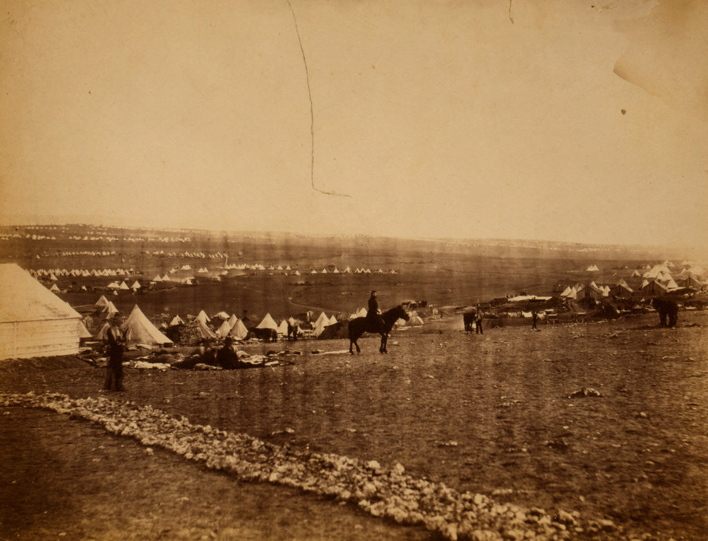 Detail of Camps on plateau before Sebastopol, Crimean War by Roger Fenton