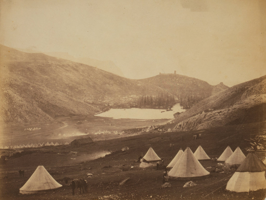 Detail of Balaklava, from Guard's Hill, Crimean War by Roger Fenton