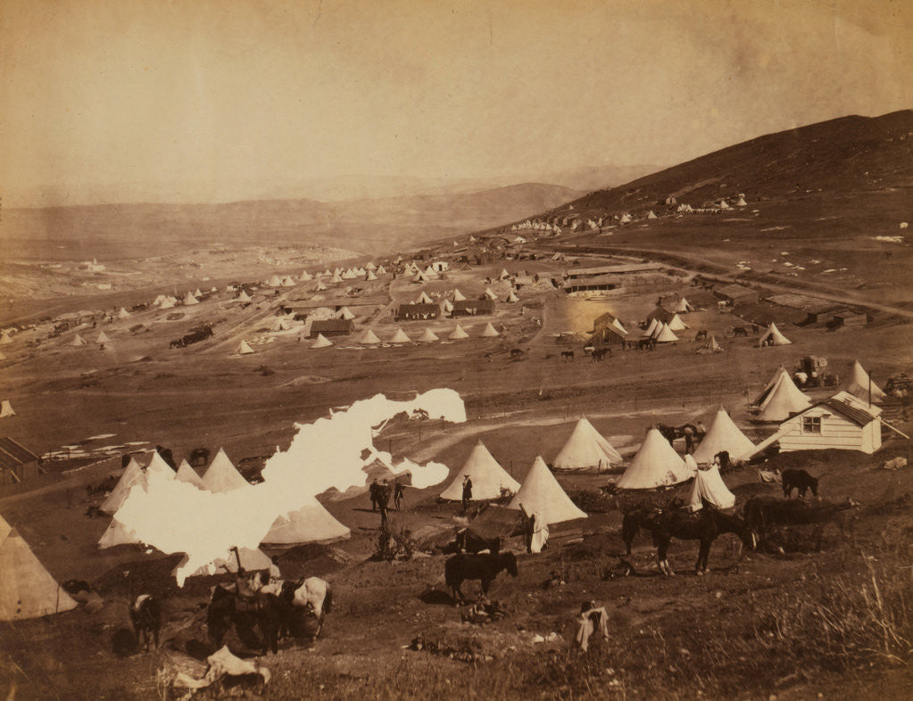Detail of Military camp, Crimean War by Roger Fenton