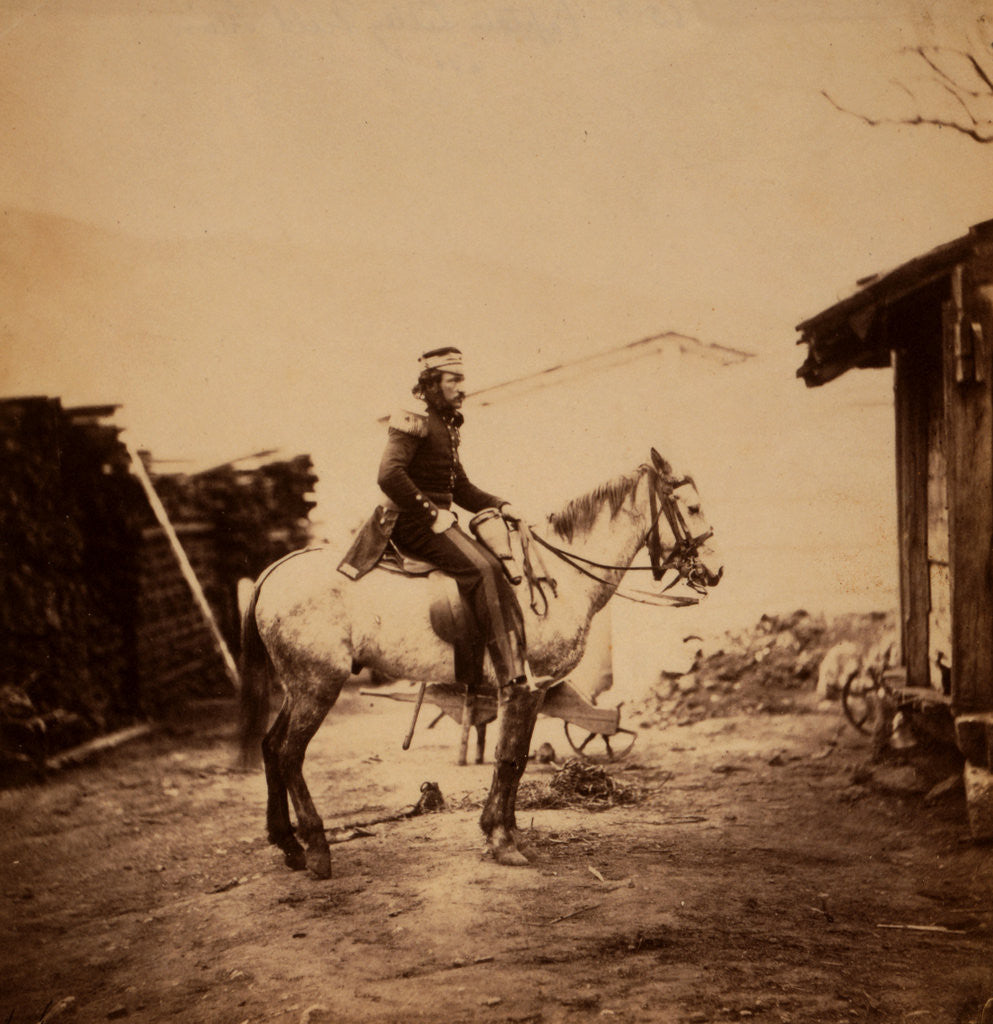 Detail of Captain Lilley, field train, Crimean War by Roger Fenton