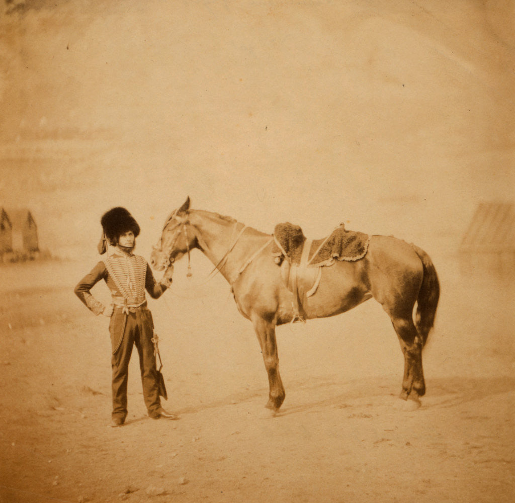 Detail of Lieutenant Grills, R.H.A., Crimean War by Roger Fenton