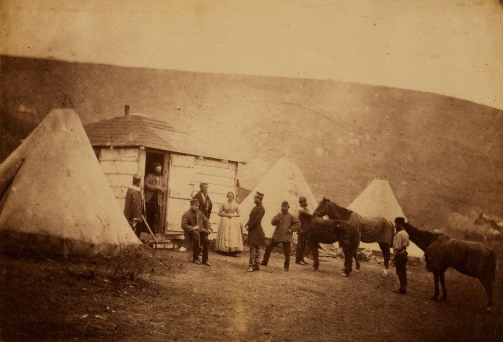 Detail of Captain Webb's hut, 4th Dragoon Guards, Crimean War by Roger Fenton