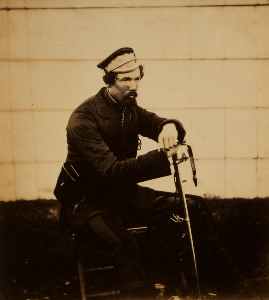 Detail of The honourable Major Cathcart, Dep. As. Adj. Gen. to the Light Division, Crimean War by Roger Fenton