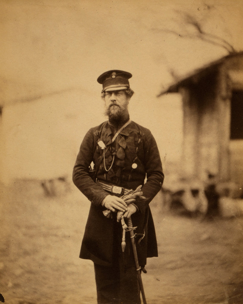 Detail of Colonel Reynardson (he had the command of the Grenadier Guards at the battle of Inkermann), Crimean War by Roger Fenton