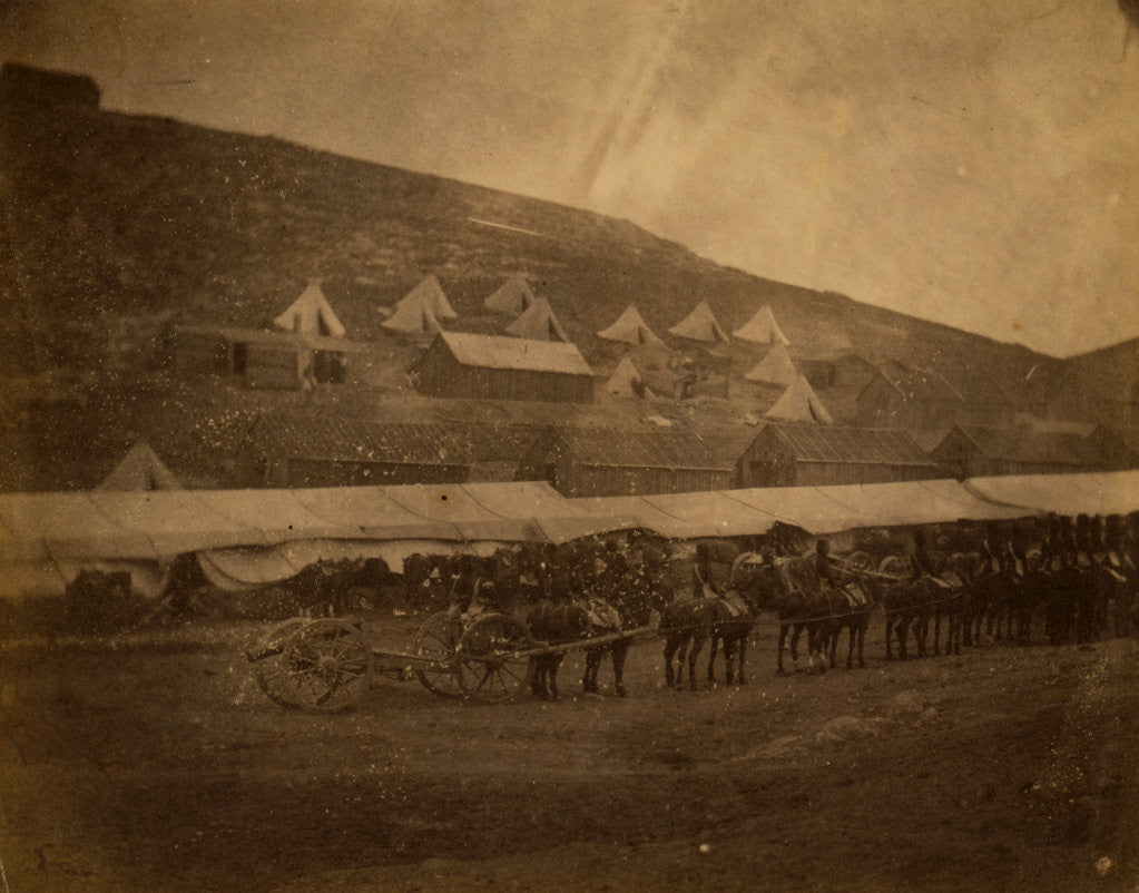 Detail of Field train, horse artillery, Crimean War by Roger Fenton