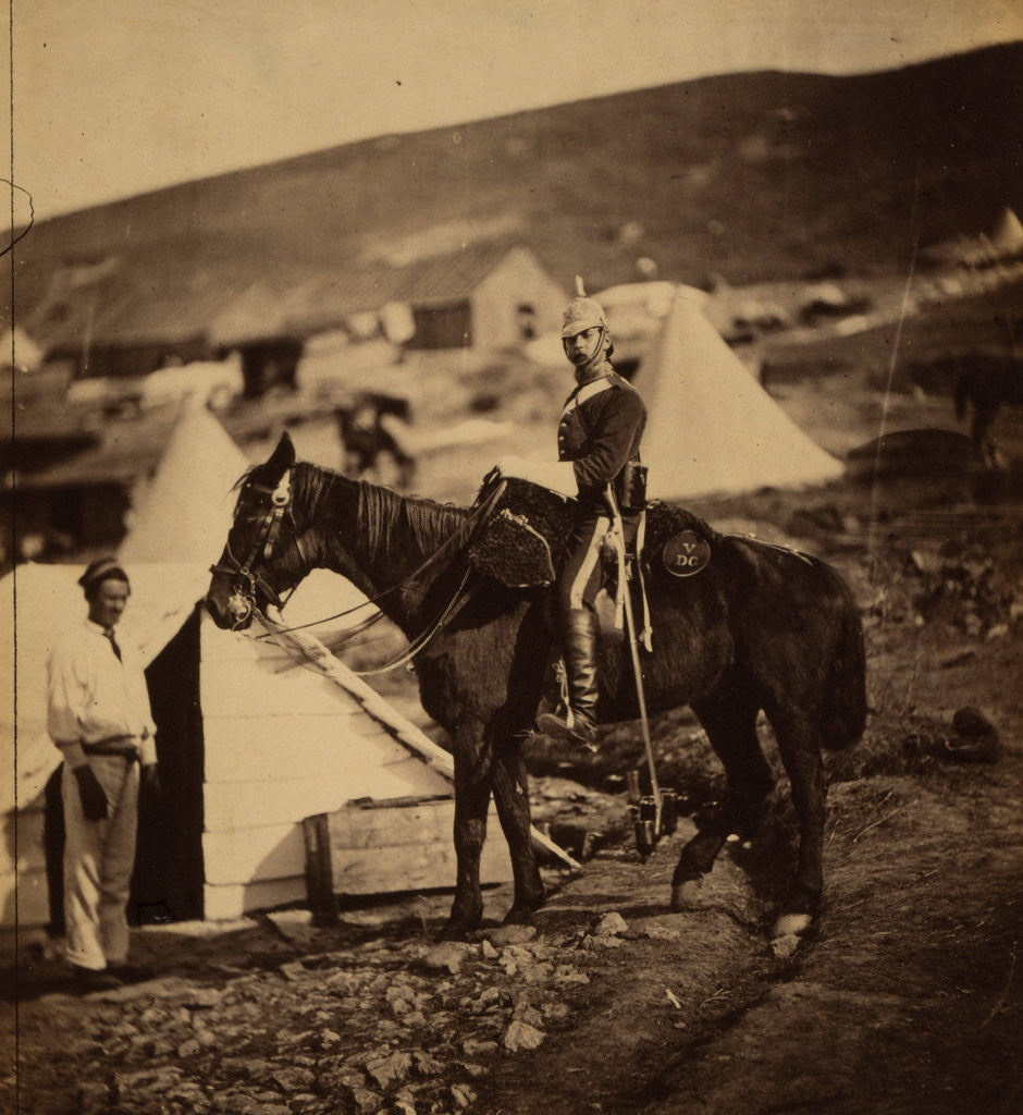 Detail of Captain Bernard, 5th Dragoon Guards, Crimean War by Roger Fenton