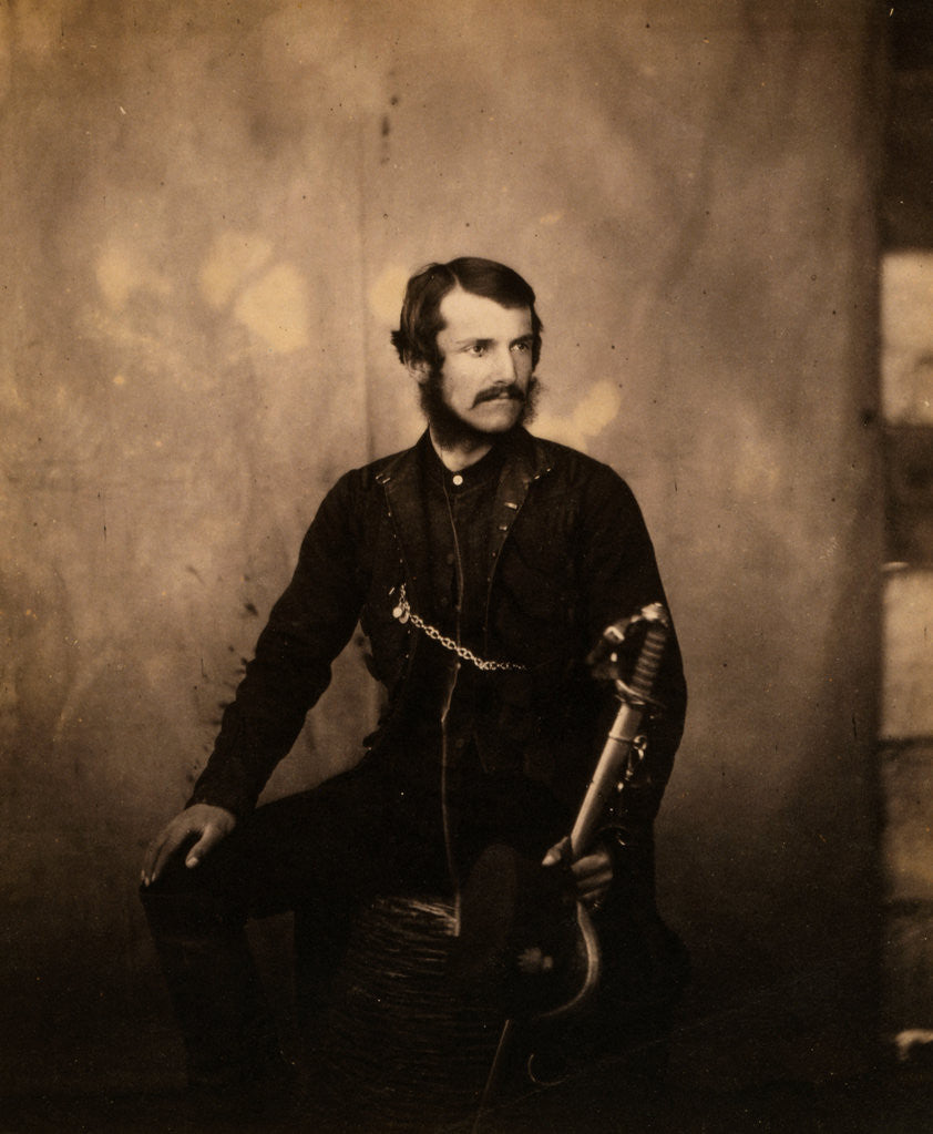 Detail of Captain Burnaby, Grenadier Guards, Crimean War by Roger Fenton