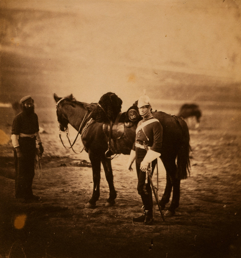 Detail of Lieutenant Godman, 5th Dragoons, Crimean War by Roger Fenton