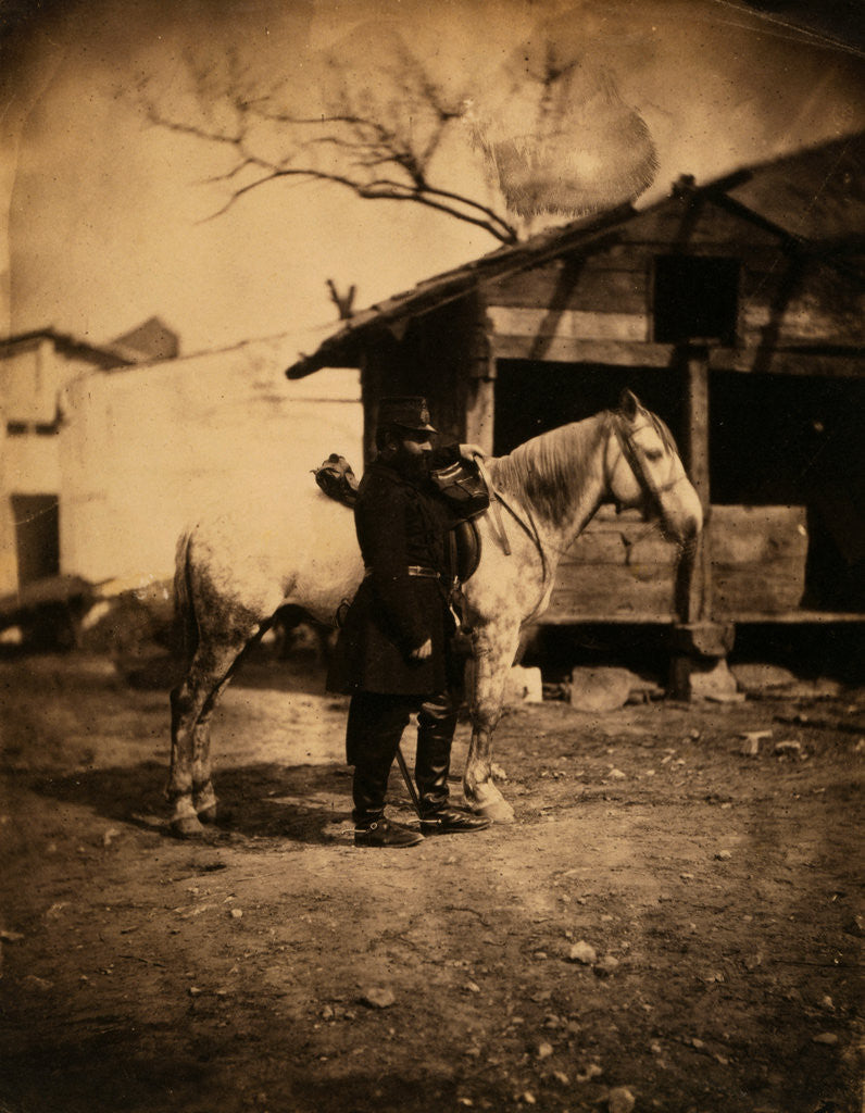 Detail of Major Keane, on the staff at Balaklava, Crimean War by Roger Fenton