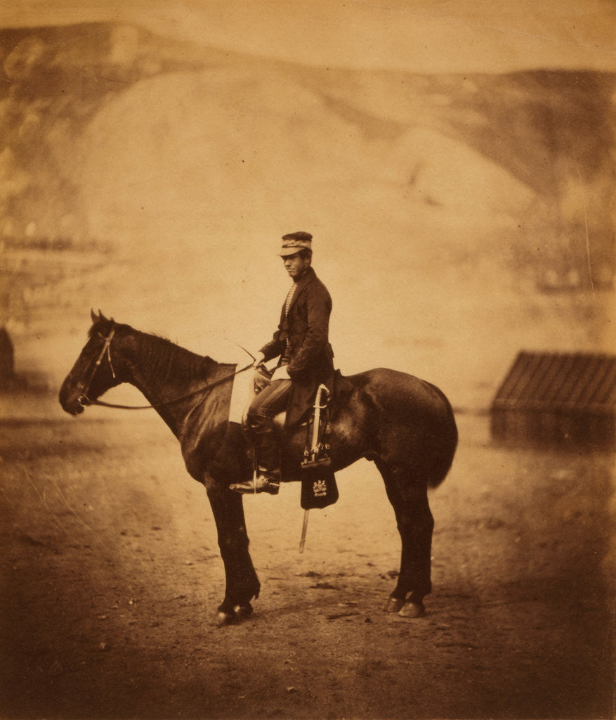 Detail of Lieutenant Strangeways by Roger Fenton