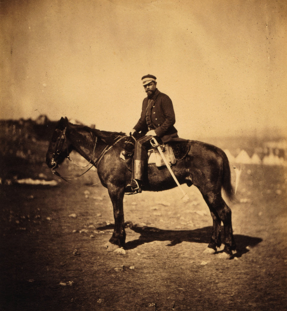 Detail of Major Hallewell, Assistant-Quarter-Master-General, Crimean War by Roger Fenton