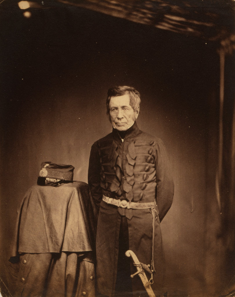 Detail of Lieutenant General Sir John Burgoyne G.C.B., Inspector General of Fortifications, Crimean War by Roger Fenton