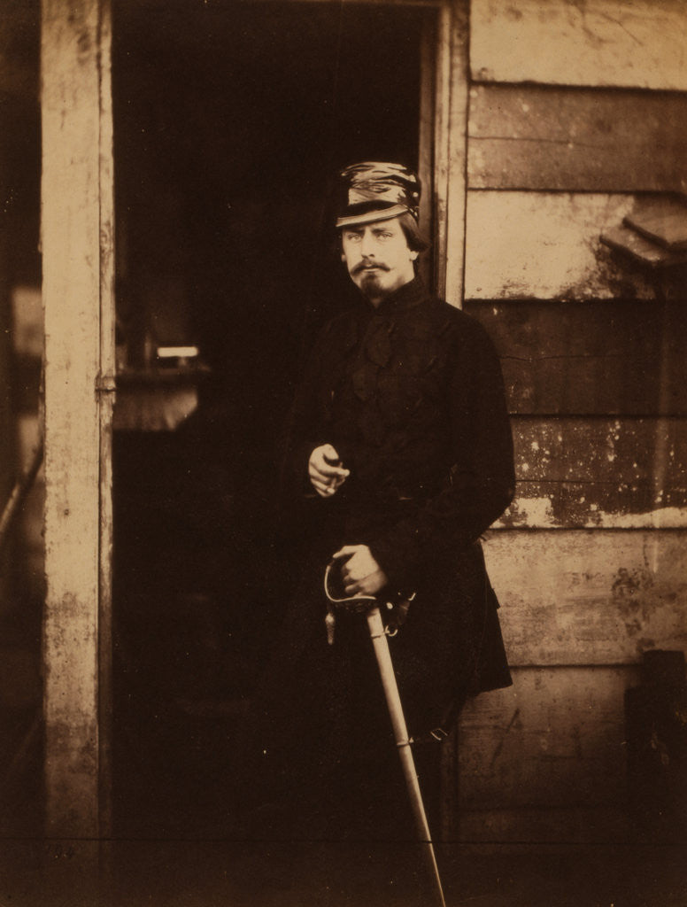 Detail of Captain Francis Baring, Fusilier Guards, Deputy Assistant Quartermaster General, attached to the Light Division, Crimean War by Roger Fenton