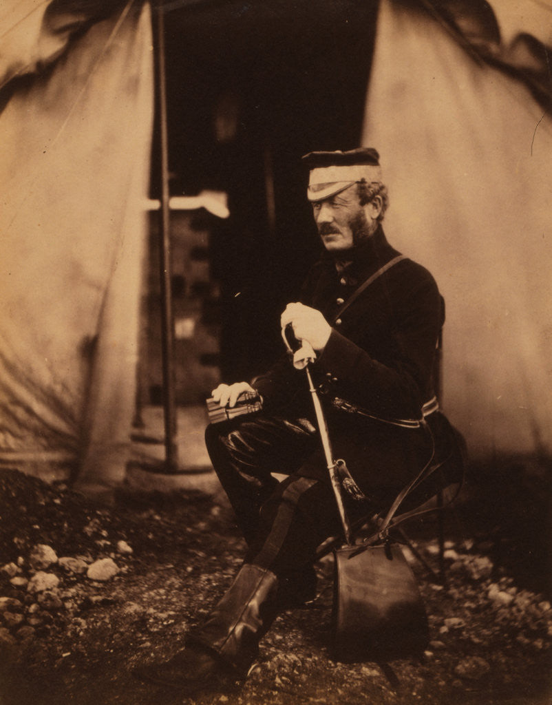 Detail of Colonel Wilbraham, Crimean War by Roger Fenton