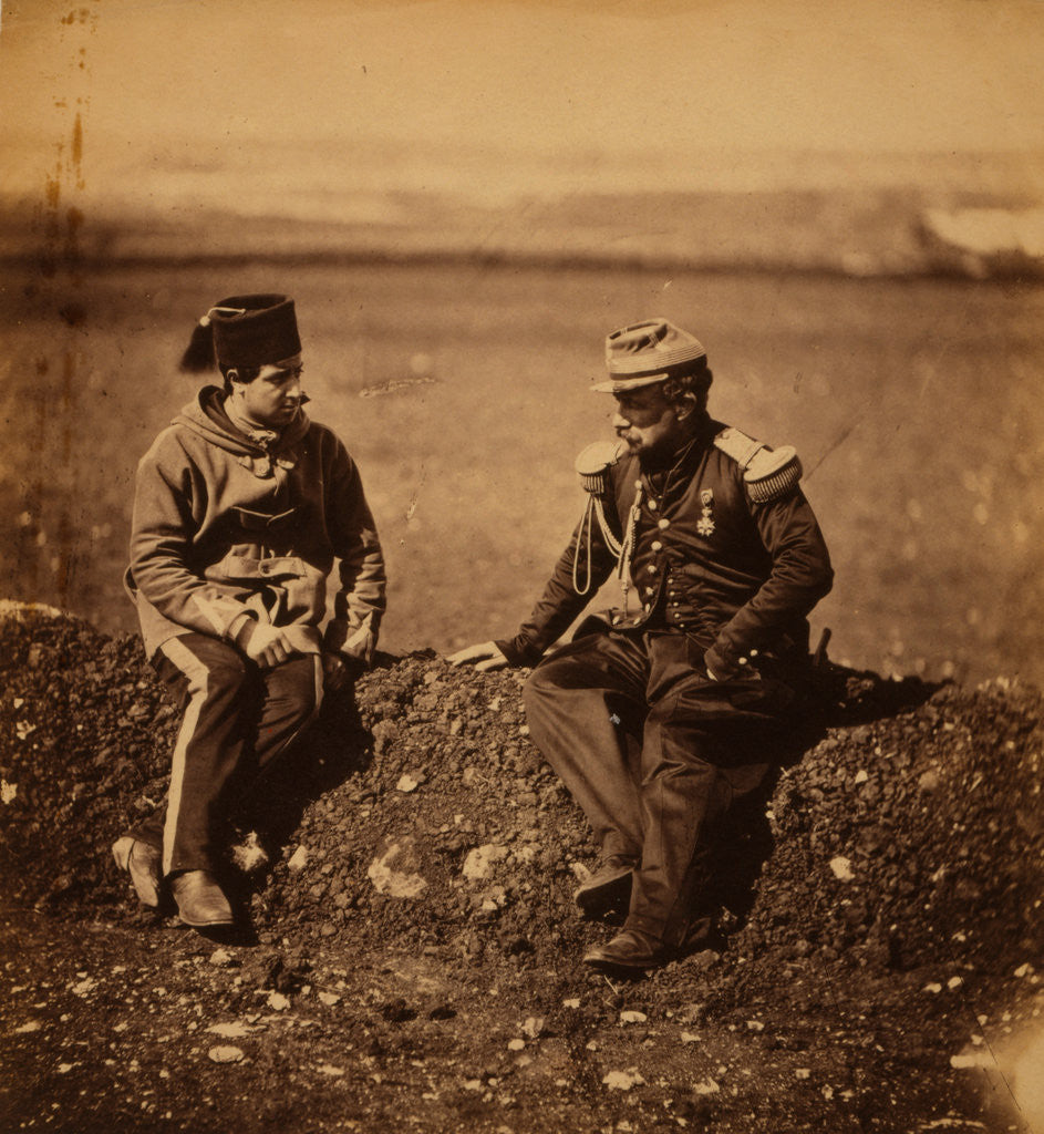 Detail of General Cissé, chief of the staff to General Bosquet, & aide-de-camp, Crimean War by Roger Fenton
