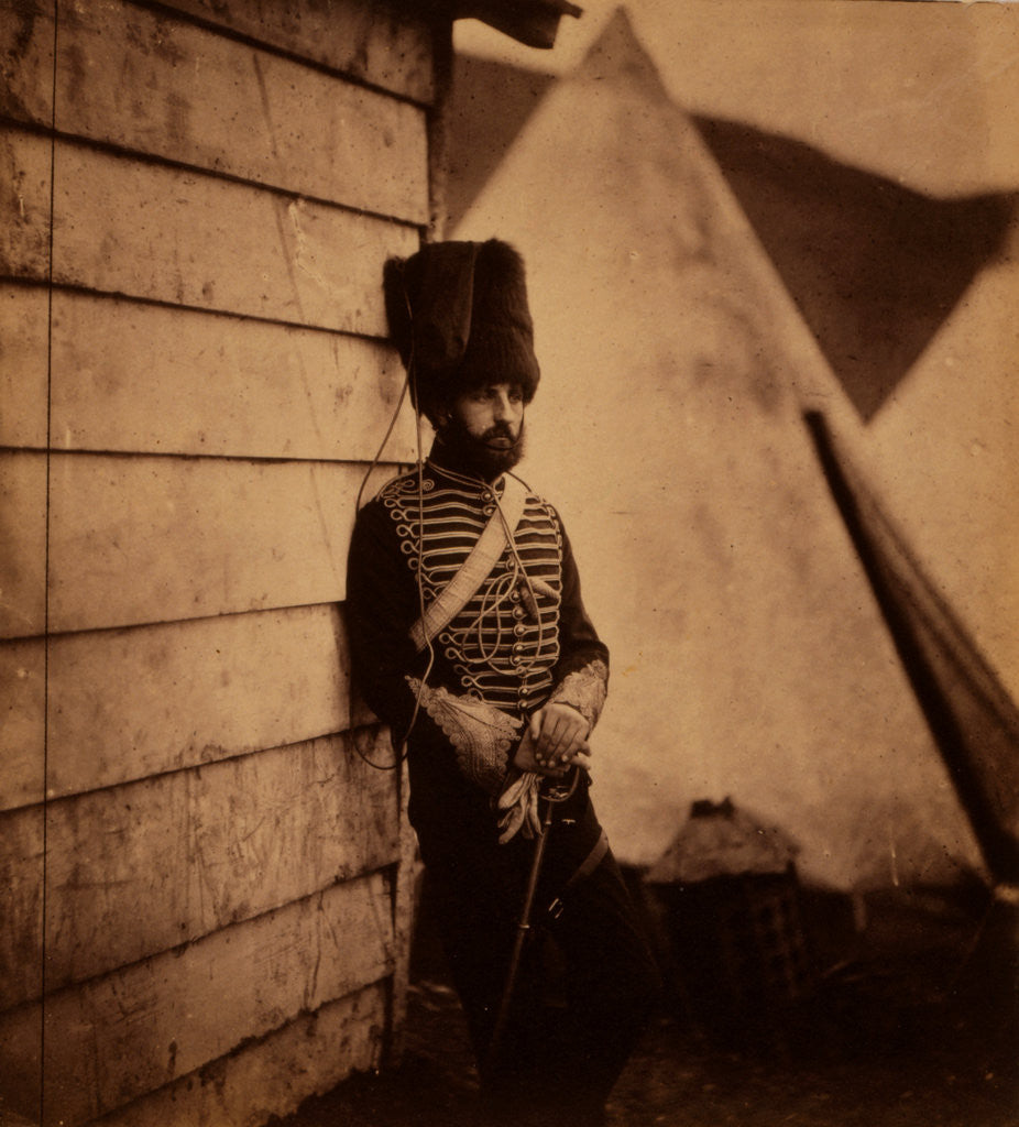 Detail of Captain Dames, Royal Artillery, Crimean War by Roger Fenton