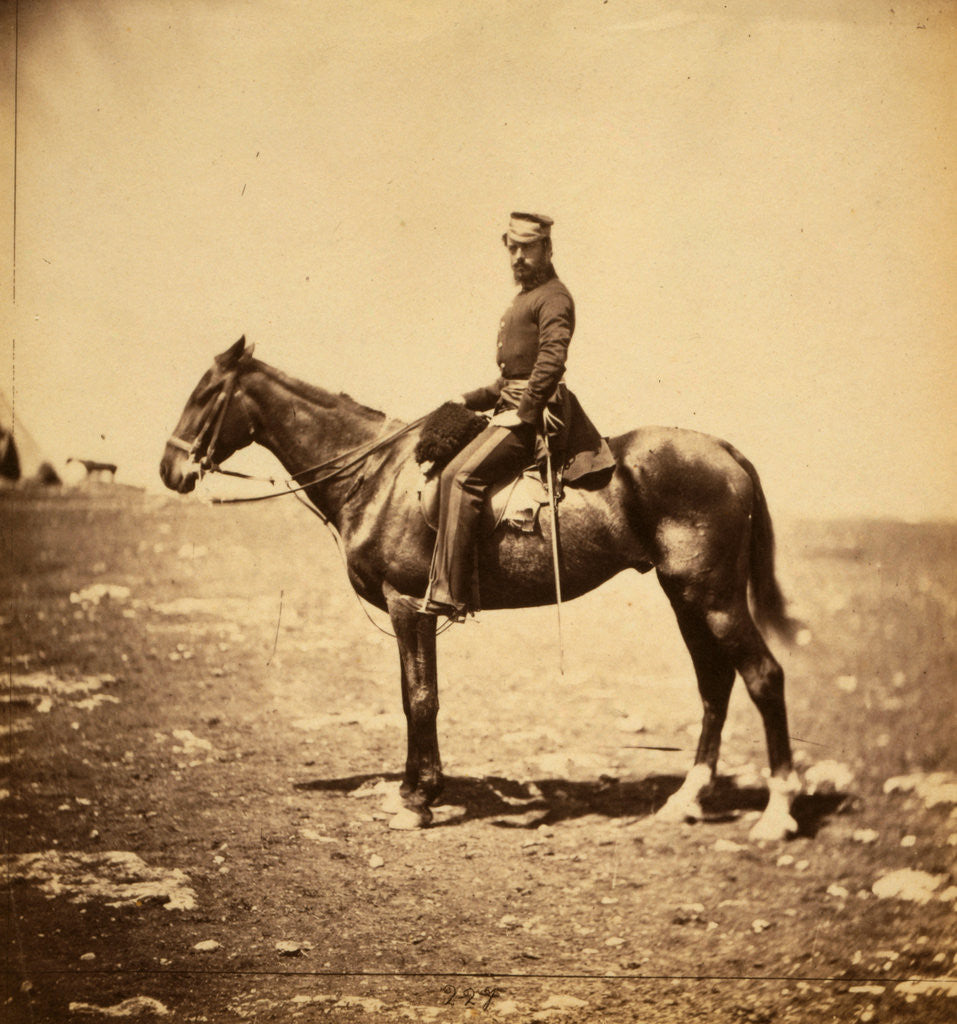 Detail of Captain Clifford, aide-de-camp to General Buller, Crimean War by Roger Fenton