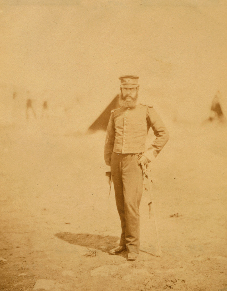 Detail of Major Radcliffe, 5th Dragoon Guards, Crimean War by Roger Fenton