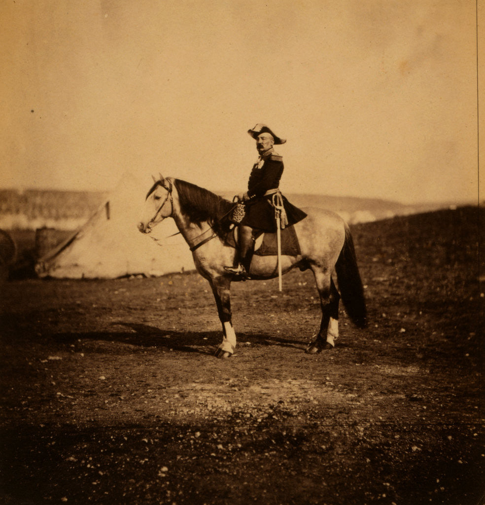 Detail of General Bosquet on Bayard, Crimean War by Roger Fenton