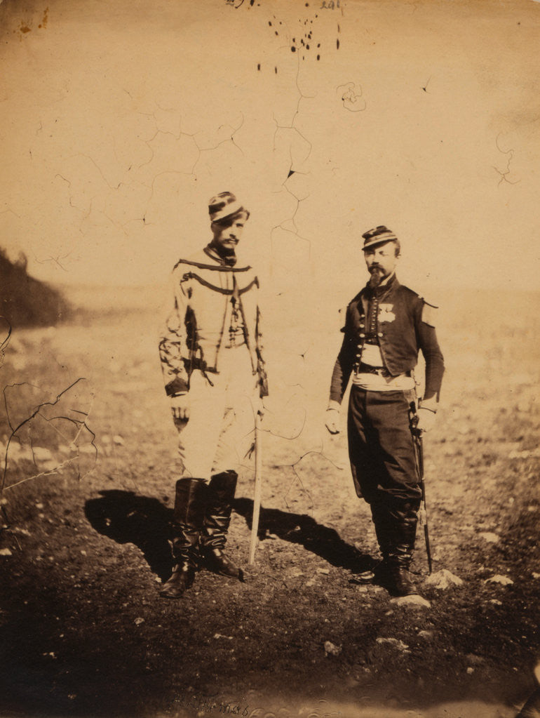 Detail of Captaine Thomas, Crimean War by Roger Fenton