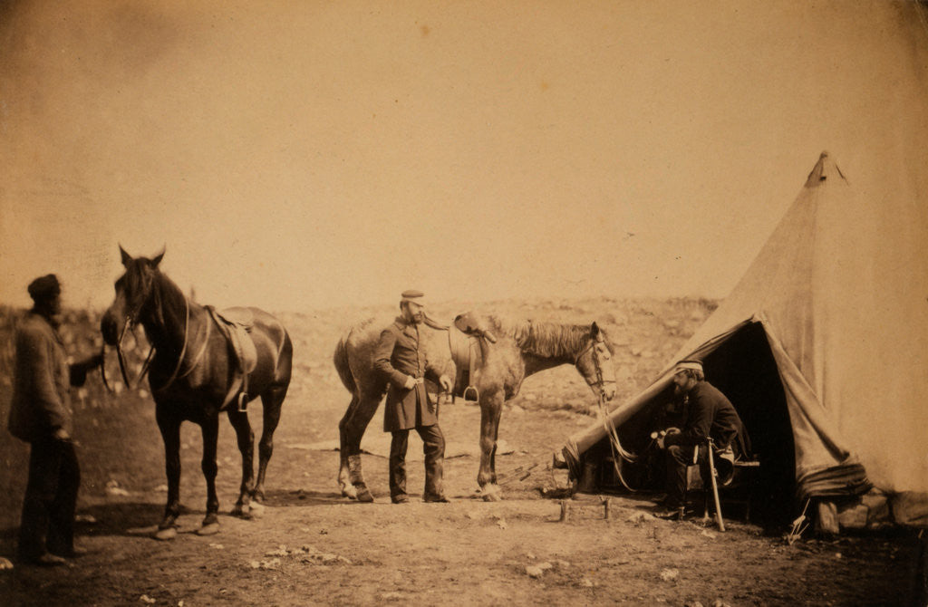 Detail of Officers of the 90th by Roger Fenton