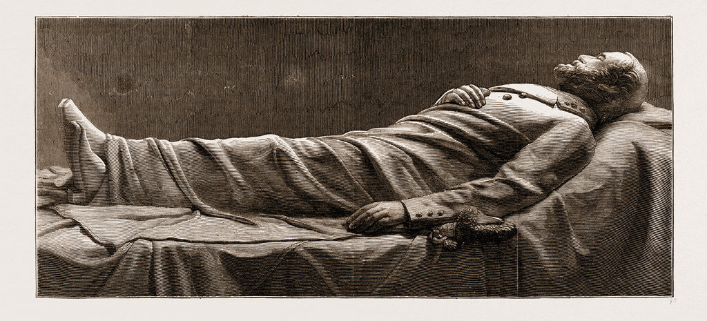 Detail of Recumbent Statue Of The Late General Lee by Anonymous