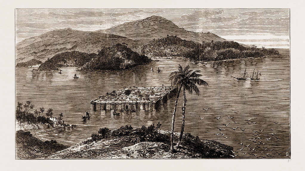 Detail of 1. The Indian Government Steamer May Frere, With The Prince Of Wales On Board by Anonymous