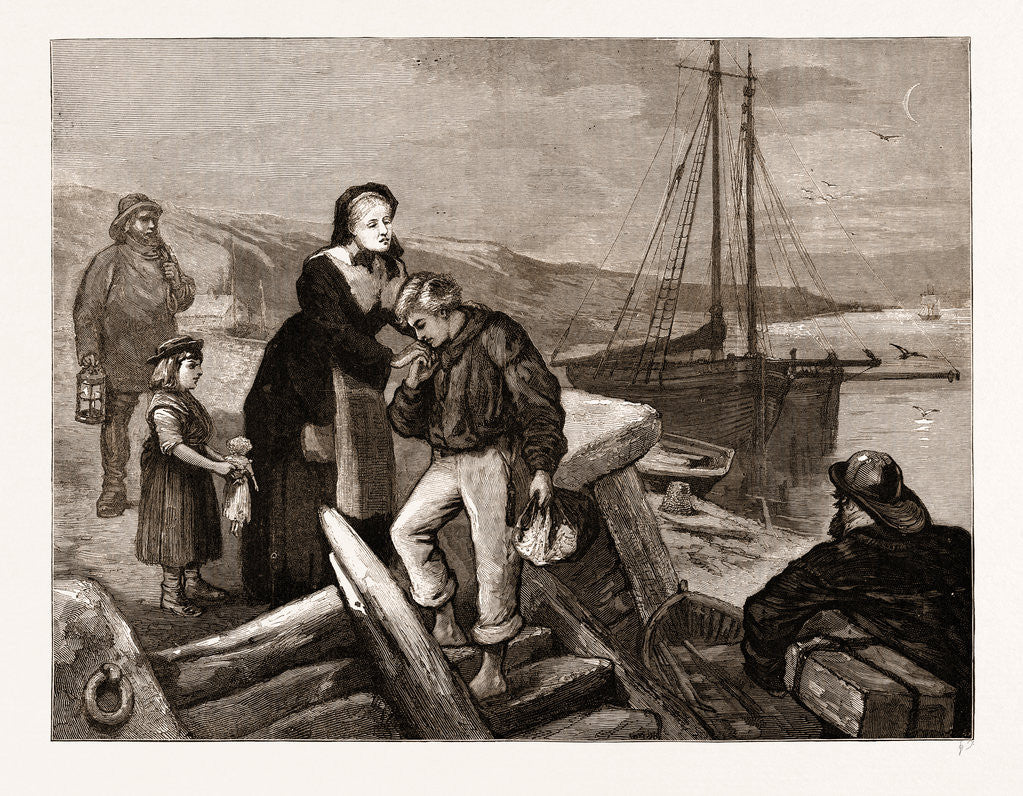 Detail of Partin Moments From The Picture By T.f. Marshall Exhibited In The Royal Academy by Anonymous