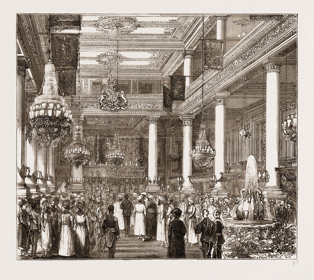Detail of The Prince Of Wales In India: Madras, The Levee In The Banqueting Hall by Anonymous