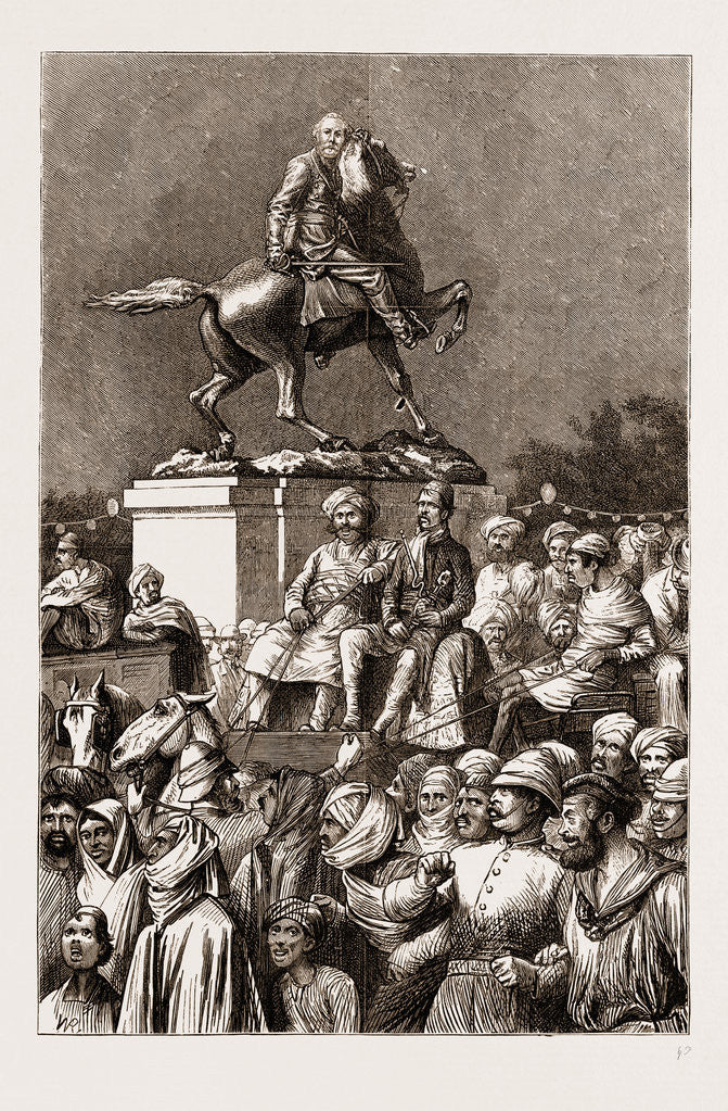 Detail of The Prince Of Wales In Calcutta, India by Anonymous